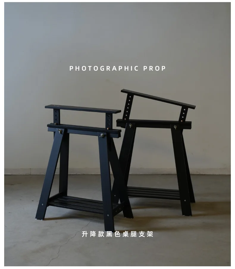 Rustic Wood Table Legs for Outdoor Photo Prop Stool Feet Vintage Workstation Base Industrial Photography Background Setting