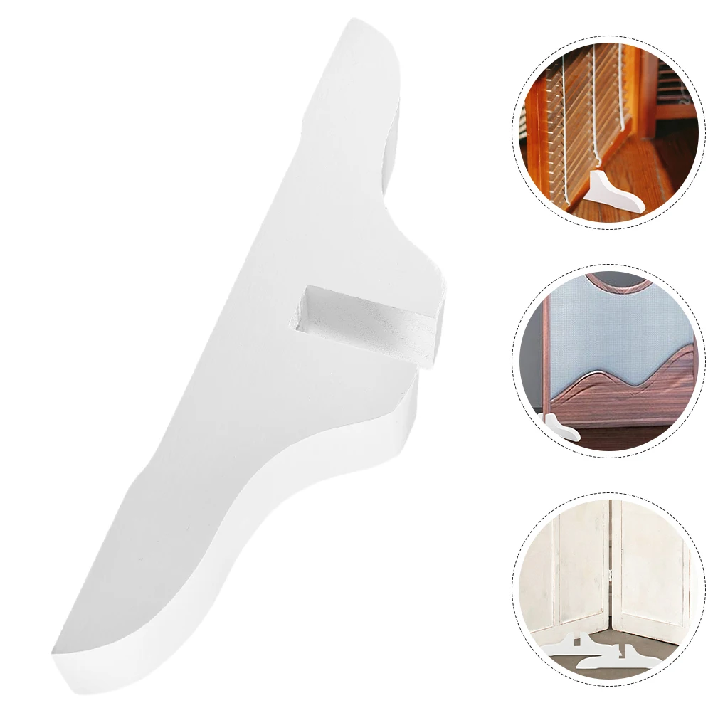 

4pcs Wood Room Divider Stand Base Partition Support Stabilizer Feet Office Home Divider Holder Space Organizer Accessories