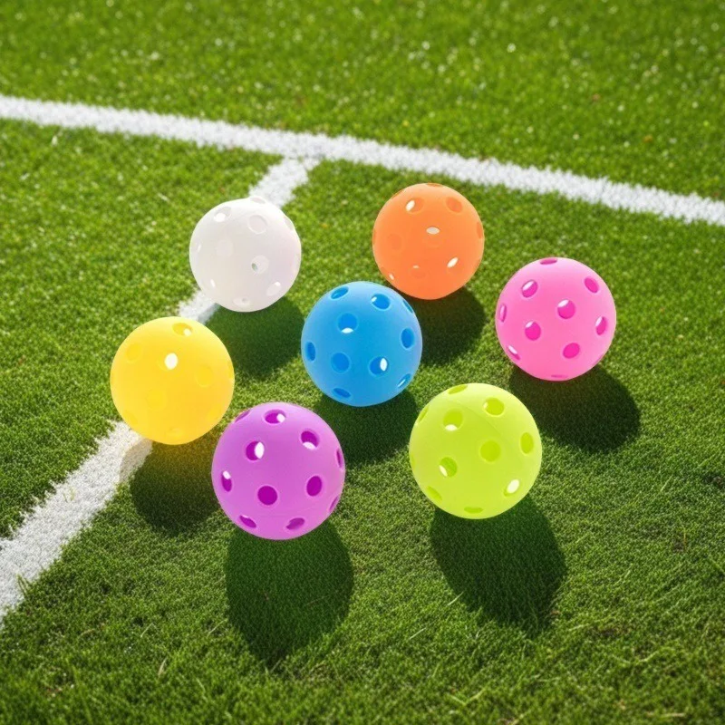 

Zoco Pickleball Balls 40 Holes Outdoor Pickleball Balls High Elasticity Durable Colorful Pickle Balls for All Pickleball Paddle