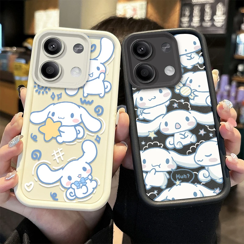 Sanrio Cinnamoroll Silicone Case for Xiaomi Redmi Note 13 12 Pro Plus 4G 5G 13C 12C Turbo 11 11S 10 10S 9 10A 10C 9C A2 A1 Cover