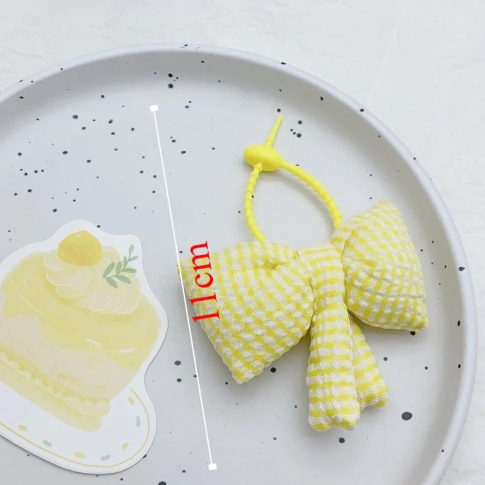 Прекрасный милый брелок с бантом, девичий дизайн, атмосферный стиль, сумка, подвесной аксессуар, хлопковая сумка с бантом, кулон для женщин