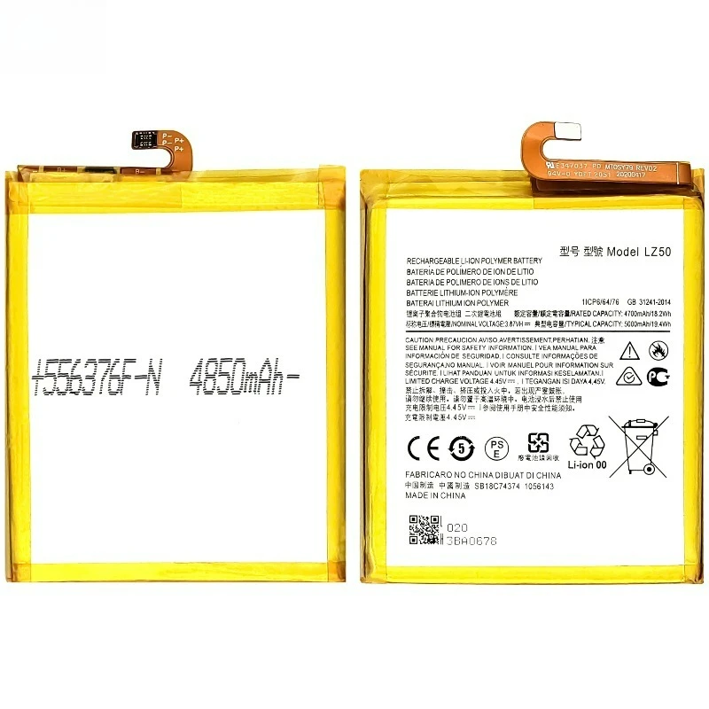 3.87V 5000mAh LZ50 Mobile Phone Battery LZ50 For Motorola Moto One G100 Edge S 5G Plus High Quality Batteries