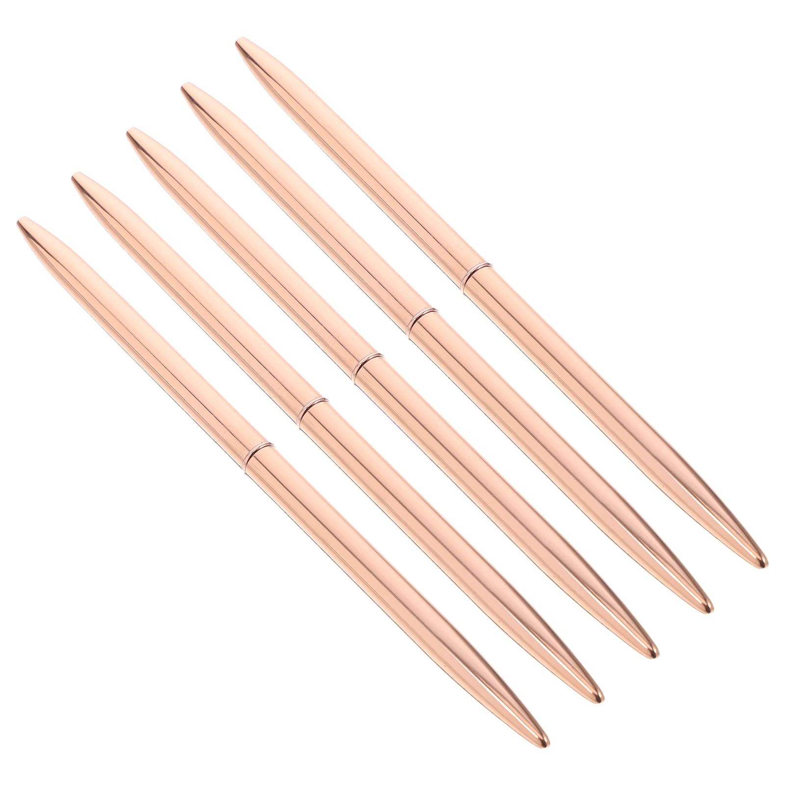 

5 Pcs Rotating Ballpoint Pen Business Pens for Student Convenient Teacher Ergonomic Students Metal