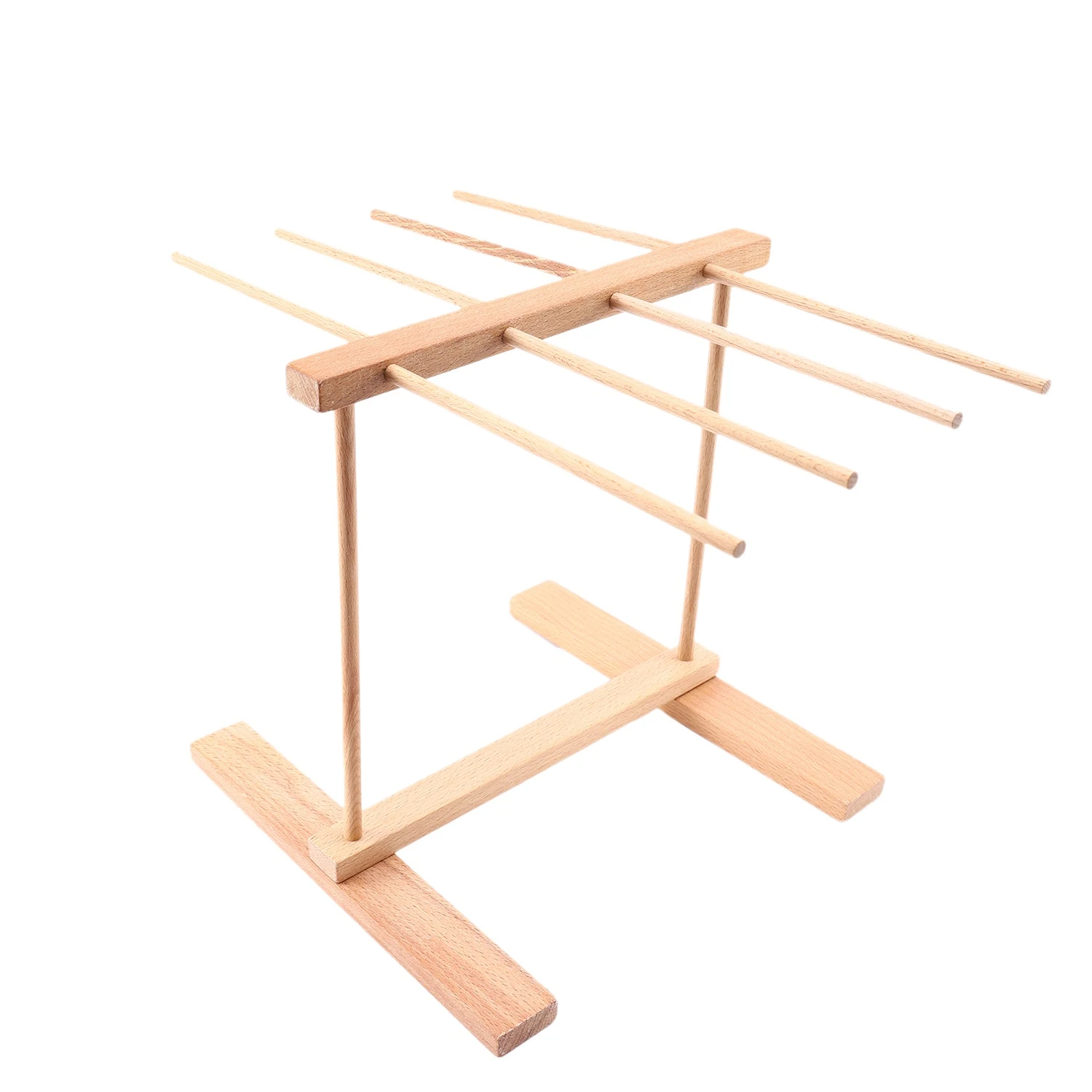 Collapsible Pasta Noodles Drying Rack Wood Kitchen Storage Stand Fruit and Vegetable Shelf