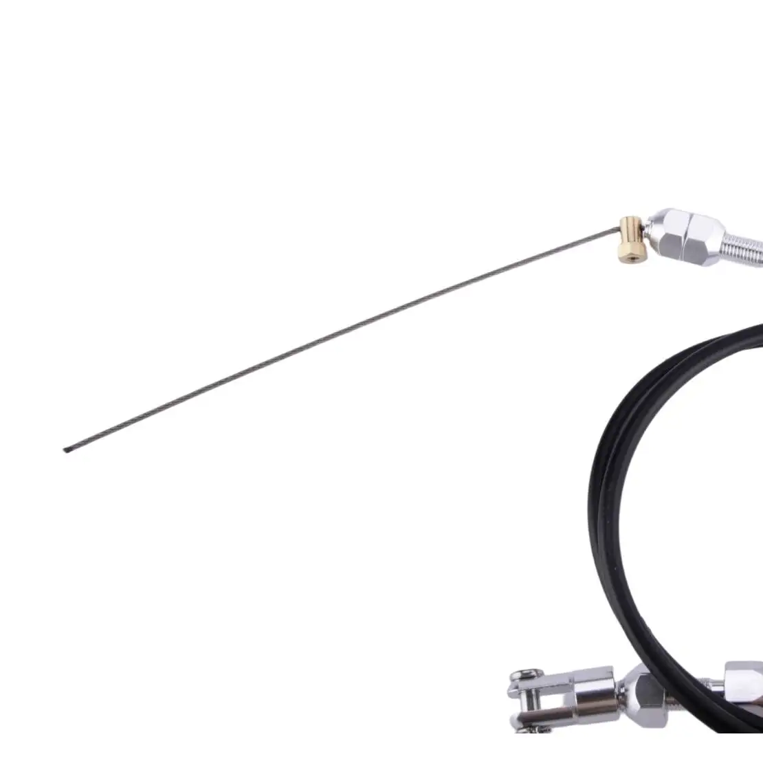 36インチ調整可能なブラックカースロットルアクセルガスケーブル燃料ラインステンレススチール、シボレーLS1 1997 1998 1999 2000-2007に適合