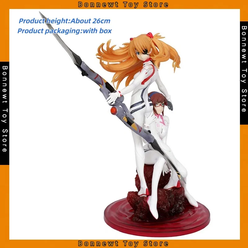 

26cm Neon Genesis Evangelion:1/8 High Quality Version GK Figure Model Ornaments Mari Makinami Illustrious & Asuka Langley Soryu