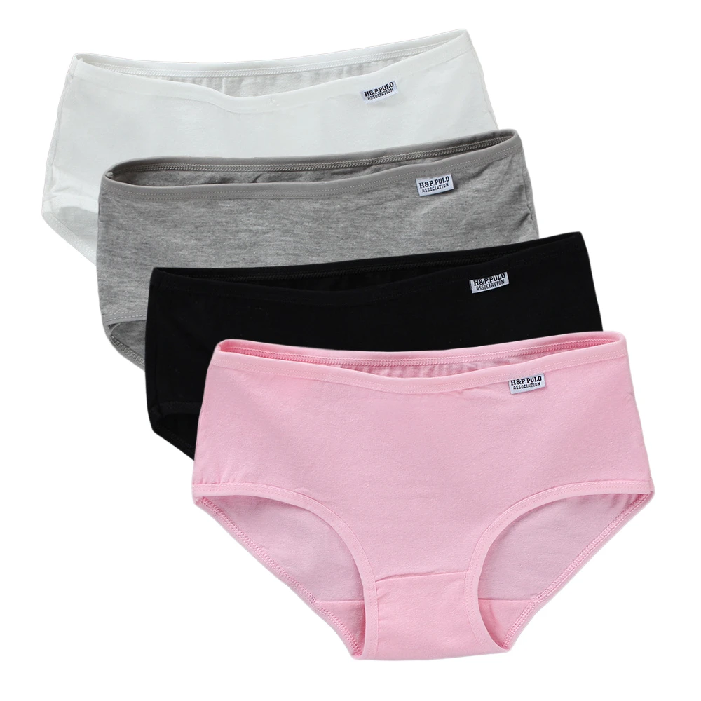 4 Stück Kinder-Baumwollhöschen, Kinderunterwäsche, Mädchen-Slips, Dessous, niedliche einfarbige Shorts, bequeme Unterhose für Teenager-Mädchen – Detail 1