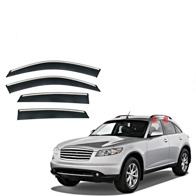 

Window Visor Rain Guard Side Window Deflector Weather Shield For Infiniti FX 2003 2004 2005 2006 2007 2008 2009 2010 2011 - 2023