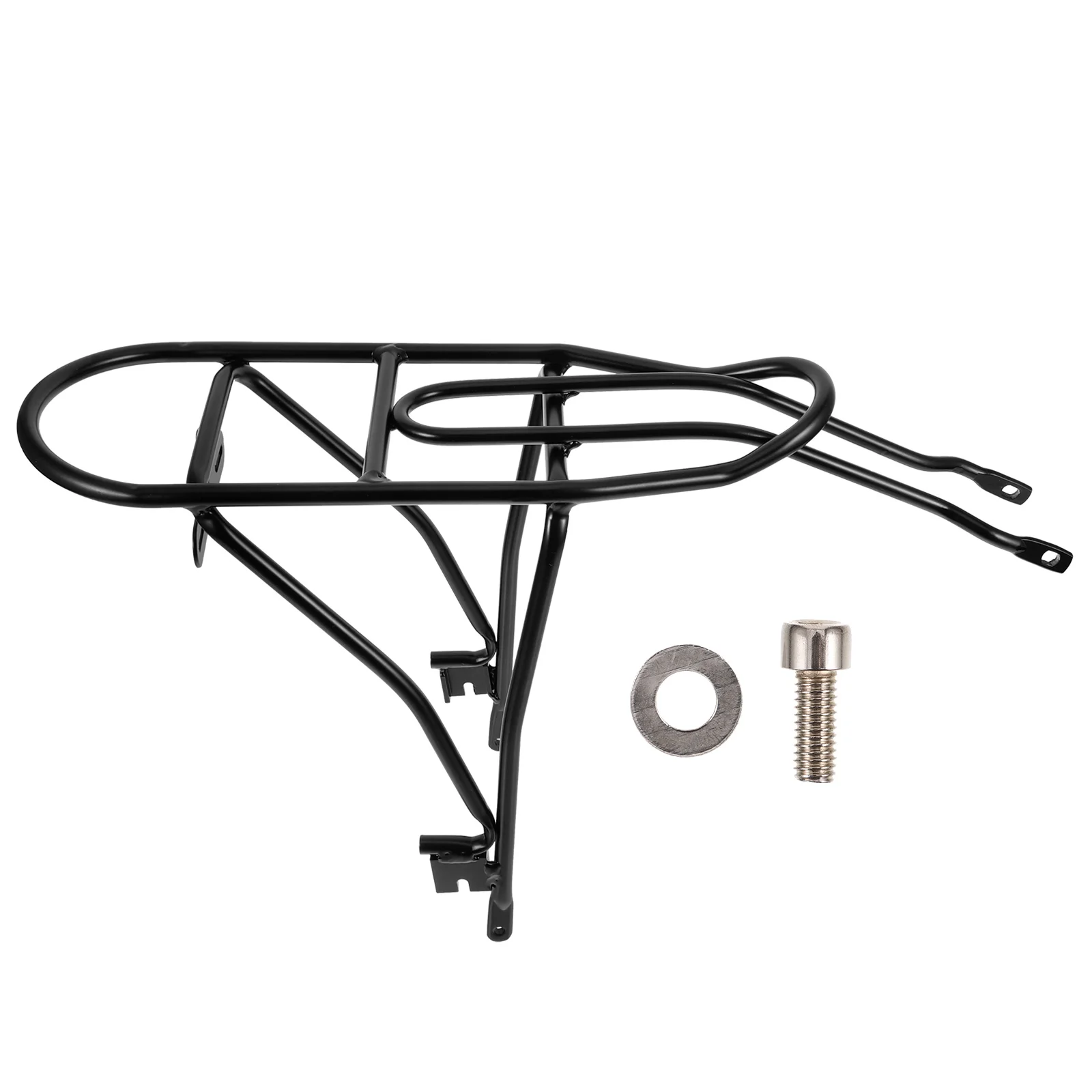 

20 Inch Foldable Aluminum Alloy Bicycle Rear Rack Durable Tail Carrier For Bicycles Stable Black Color Bicycle Rear Seat Frame