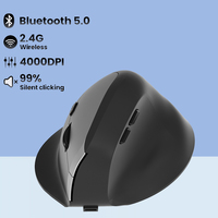 Vertical Mouse Wireless Bluetooth5.0 2.4G Ergonomic Mice 4000DPI 6D Mute Buttons for MacBook Tablet Laptop Computer Accessories