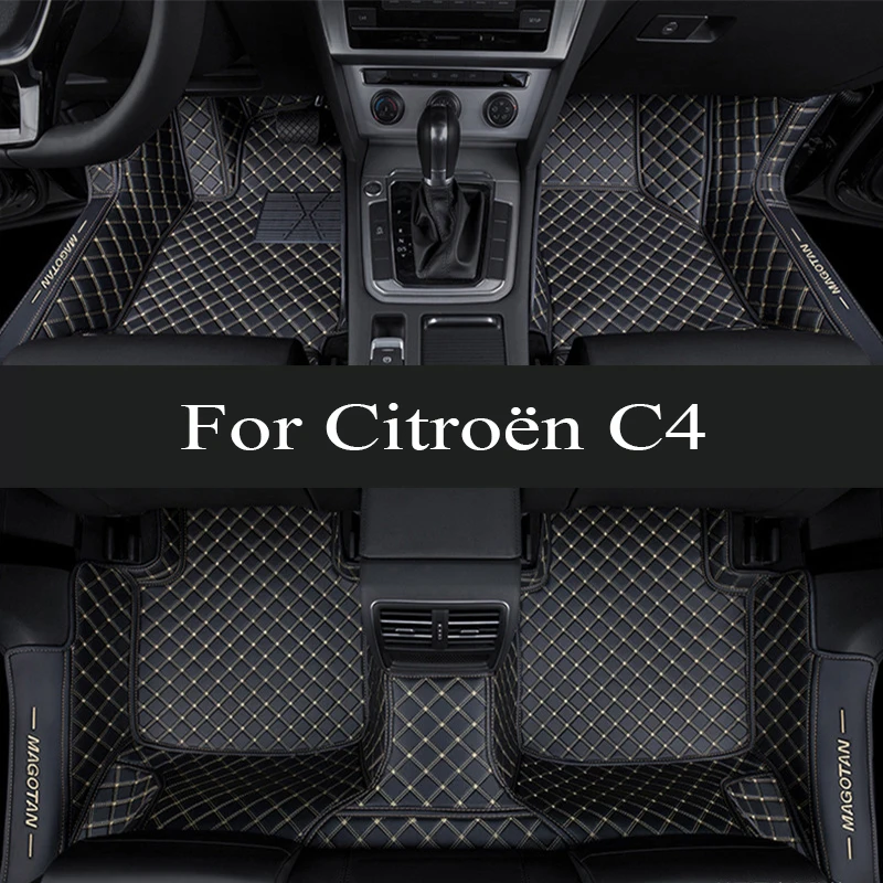 

Car Mats Floor For Citroën C4 Cactus 2014~2020 Waterproof Leather Car Mat Fully Set Tapete Automotivo Para Carro Car trunk mat