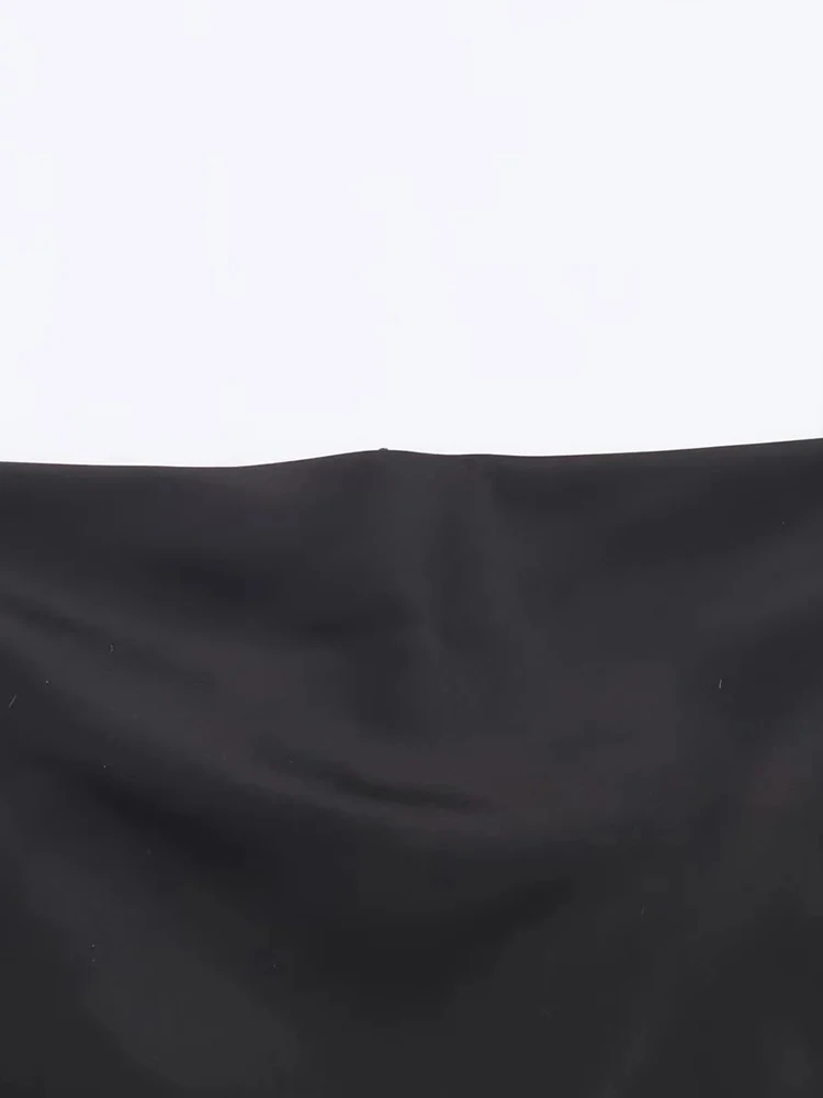 Women New Sexy Satin Lace Splice Halter Dresses Women Fall Fashion Solid Color V-Neck Dress Women Elegant Evening Party Skirts