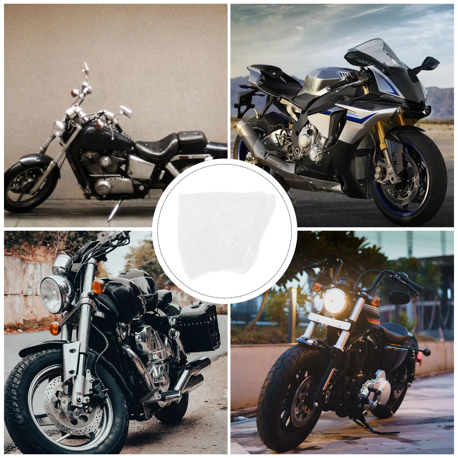 

4pcs Disposable Motorcycle Cover Waterproof Bike Protective Cover For Outdoor All Weather Protection Dirt Rain Uv Shield