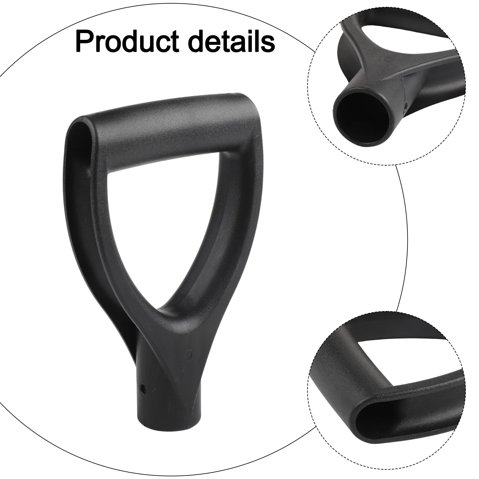 Fork Tool Shovel Handle Black D-Type Garden Grip Replacement Shovel Spade Spare Top Garden Spade Fork  Accessories