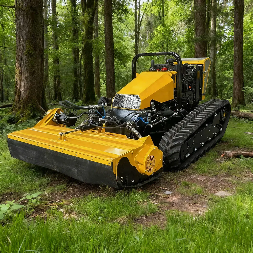 Forestry Mulcher Robot Remote Controlled Slope Mini Tracked Mulcher Equipment Pro Forestry Machinery