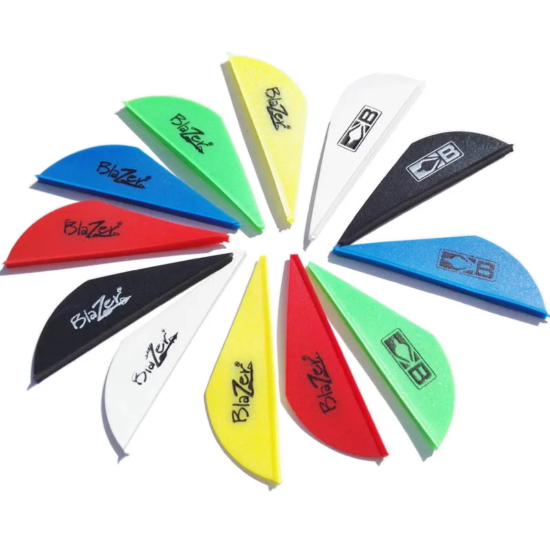 50 قطعة المطاط الرماية Fletches 2 بوصة السهم دوارات البلاستيك ريشة الرماية Fletching السهم القوس الصيد DIY بها بنفسك اكسسوارات