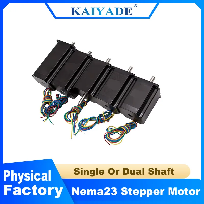

57mm Nema23 3A 2-Phase Stepper Motor 1.2N/2N 2.2Nm/2.5N/3Nm 4-Lead with 8mm Shaft for CNC Engraver Router 3D Printer