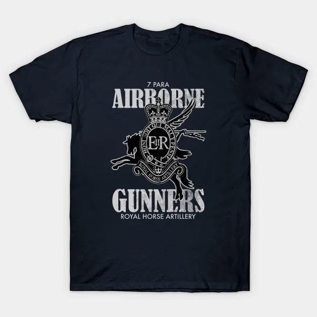 7th Parachute Regiment Royal Horse Artillery Airborne Gunners T-Shirt 100% Cotton O-Neck Summer Short Sleeve Casual Mens T-shirt