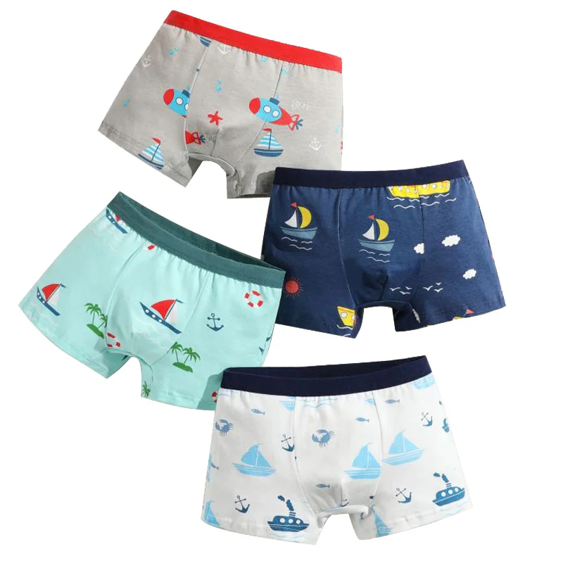 4/8/12 Stück Jungen-Boxershorts, Kinder-Baumwollunterwäsche, Baby-Unterhosen, Teenager-Unterhosen mit Cartoon-Dinosaurier-Motiv, weiche Kinderunterhosen – Detail 5