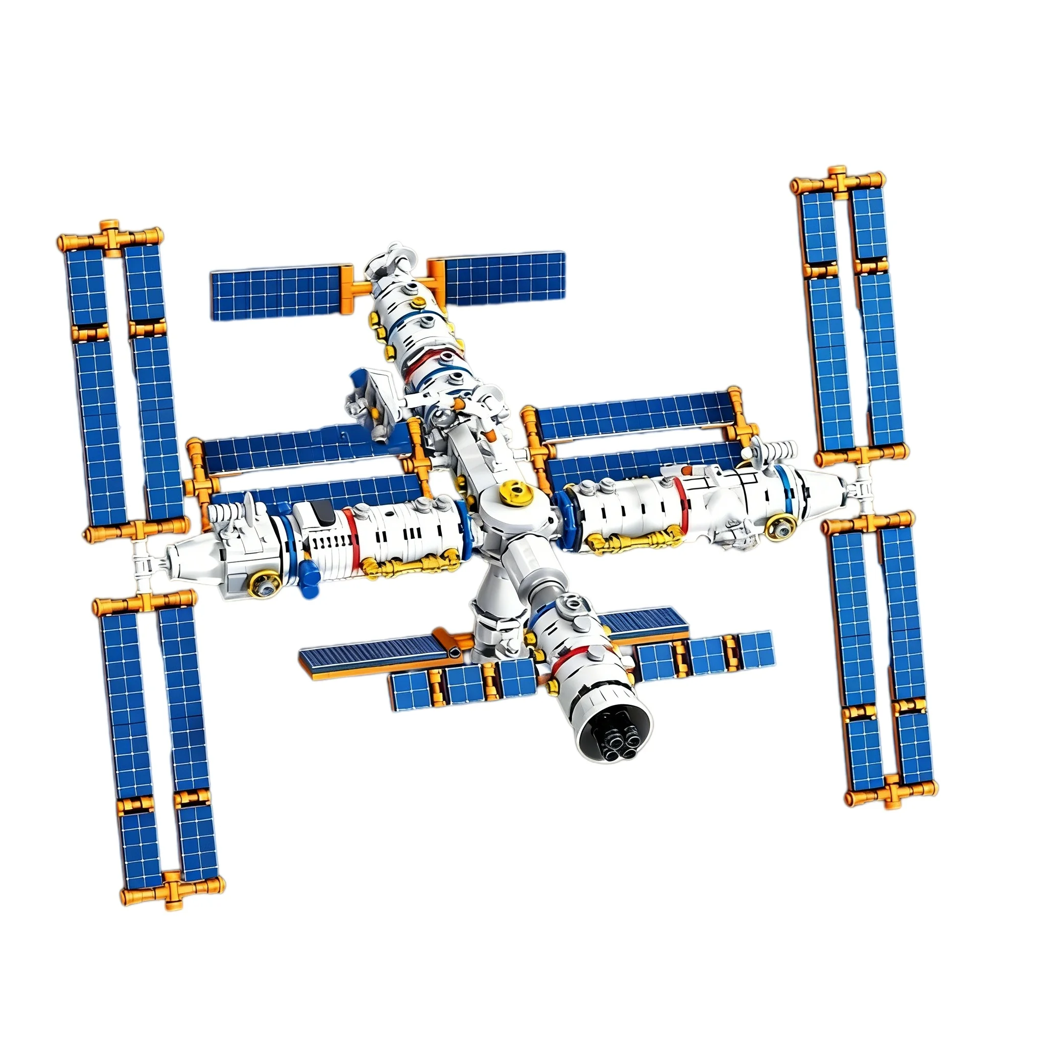 

Space Station Model 1000PCS, Satellite Building Set, No Color Box, Ornament Gift