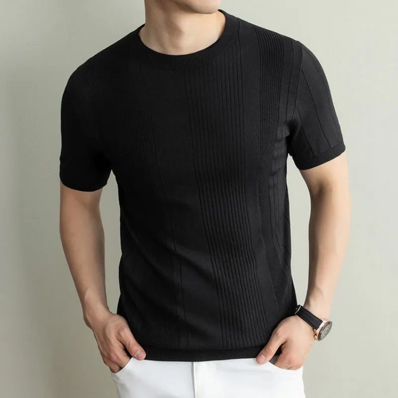 Men's Polo Shirts Tshirt Linen Silk Old Money Short Sleeve Casual Summer Top For Vacation Style
