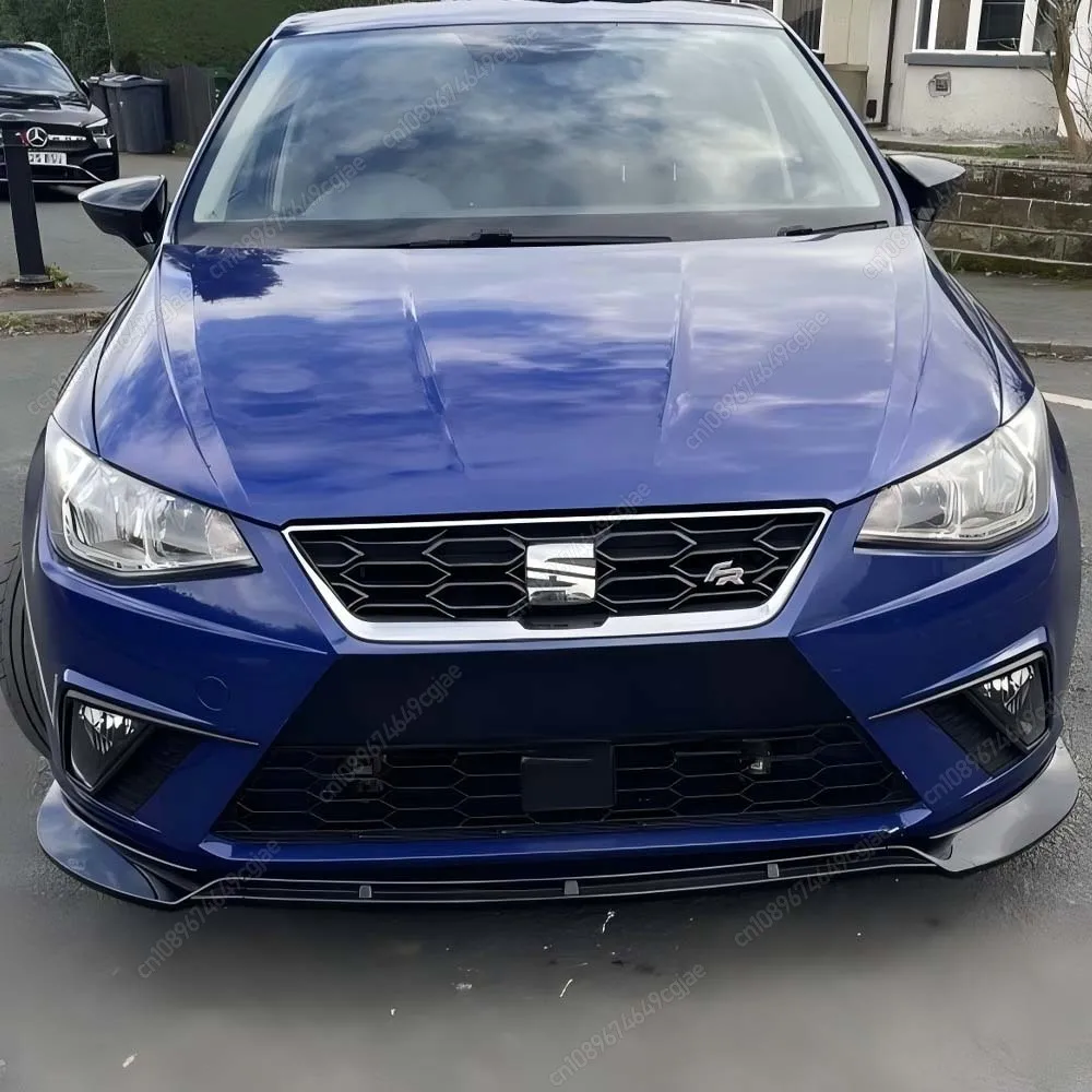 

For Seat Ibiza MK5 Standard/FR 2017-2025+ ABS Glossy Black Body Kits Car Front Bumper Lip Spoiler Splitter Lower Diffuser Tuning