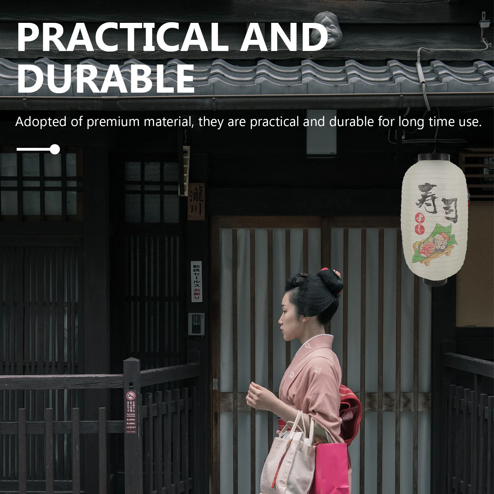 

Japanese Style Lanterns Premium Iron Durable Decorative Outdoor Restaurant Festival Party Hanging Waterproof Lanterns