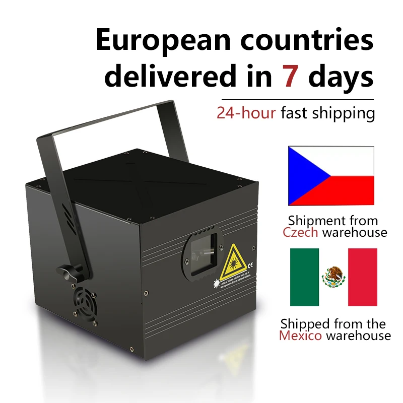 Scanner de Faisceau d'Animation RVB, Projecteur Laser de Scène, 1W 2W 3W 4w 5w