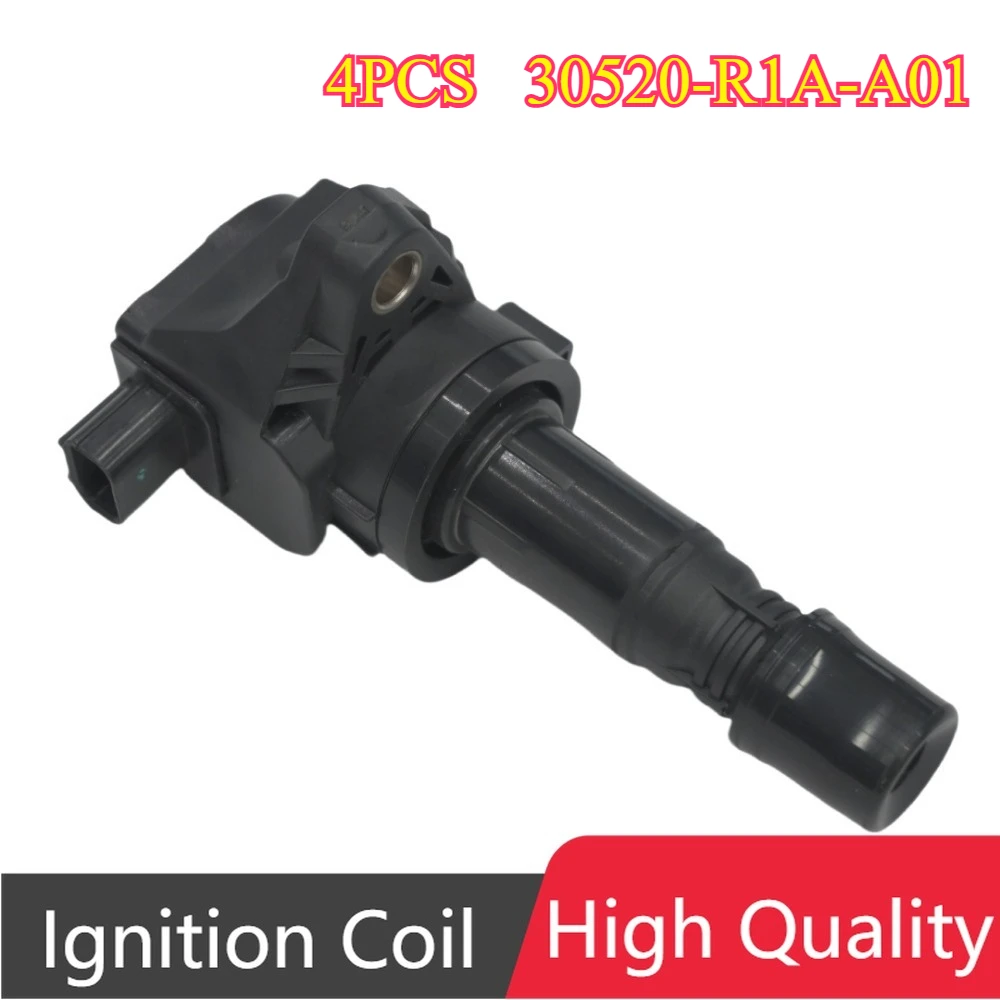 4Pcs 30520-R1A-A01 30520R1AA01 099700181 UF672 Ignition Coil For Honda Civic 1.8L 2012-2015 HR-V 16-17 Acura ILX 2.0L 2013-2015