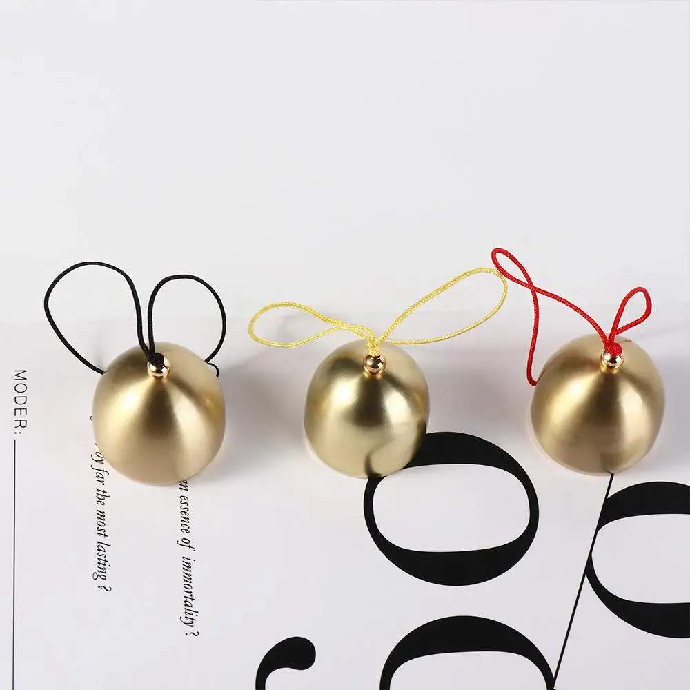 Mini Metal Brass Bells Clear Sound Loud Christmas Door Bell Anti Lost Thickened Wind Chime Home