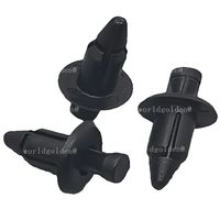 worldgolden 10pcs For Honda Motorcycle Accessories 6mm Black Rivet Fairing Body Trim Panel Fastener Screw Clips