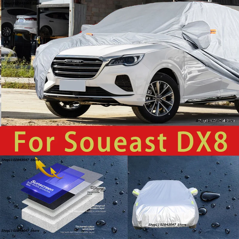 

For Soueast DX8 Outdoor Protection Full Car Covers Snow Cover Sunshade Waterproof Dustproof Exterior Car accessories