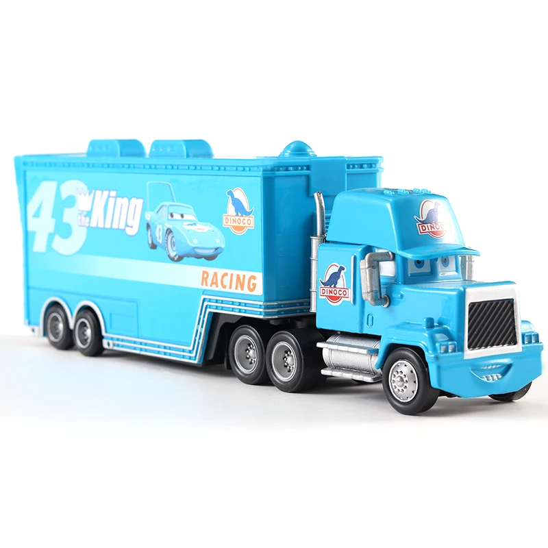 Disney Pixar Truck Toys Lightning Mcqueen Chick Hicks The King Mike Uncle 1:43 Trucks Trailer Model Toys Gift For Children