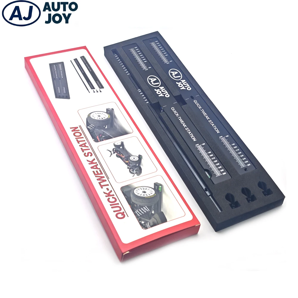 

Auto Joy Quick-Tweak Station 1:8 1:10 On-Road RC Car Width 260mm Length 290mm Wheel Alignment Gauge Tool for RC Racing Car