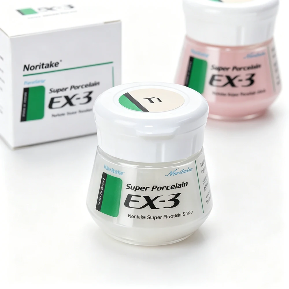 

50g Noritake EX-3 Super Body Porcelain Powder A1B A2B E2 TX Multiple Shades For Dental Lab PFM Crown Bridge Restoration Material