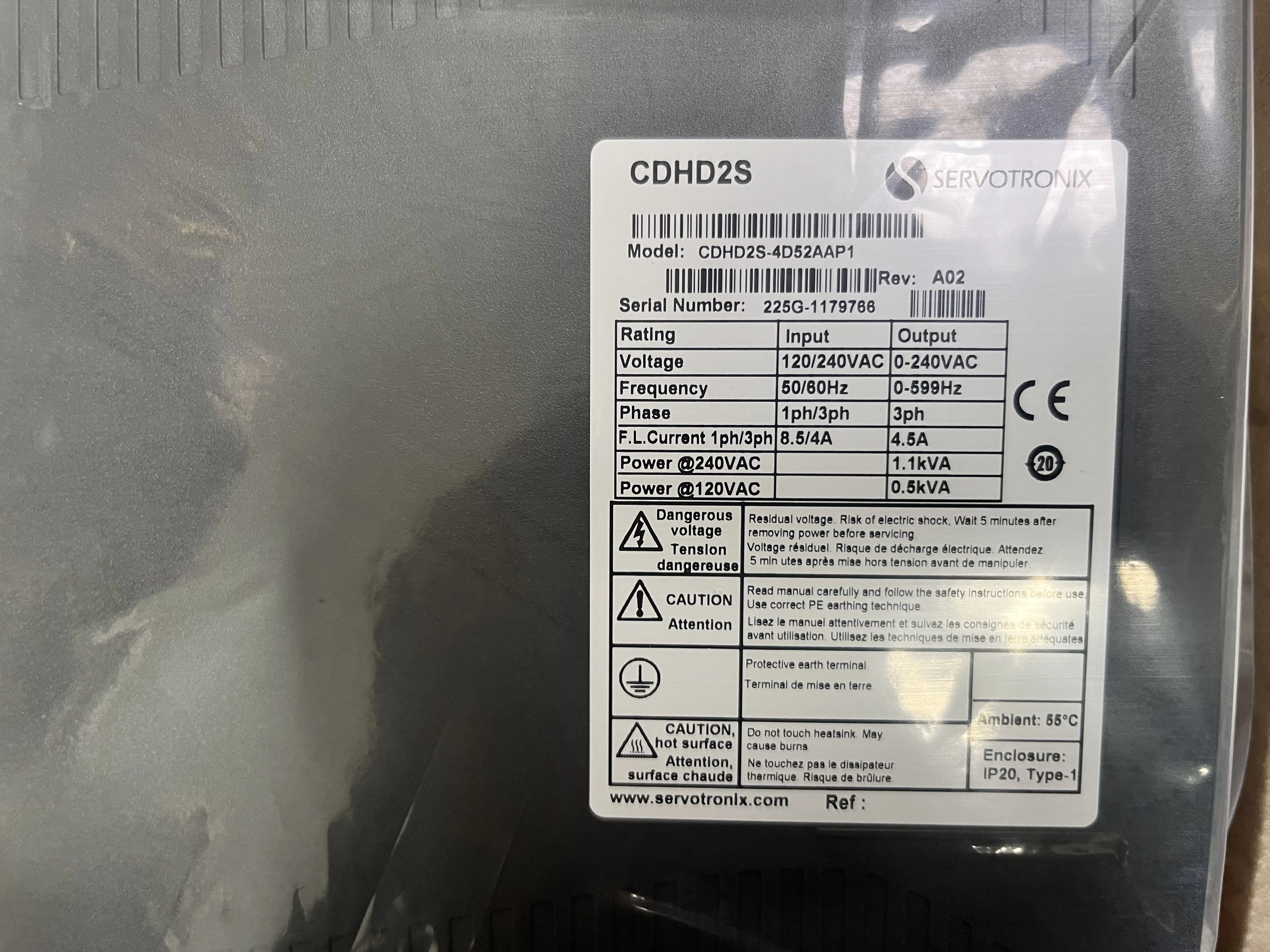 New Original SERVOTRONIX High-tech Servo Driver CDHD2S-4D52AAP1 With Original Packaging Box