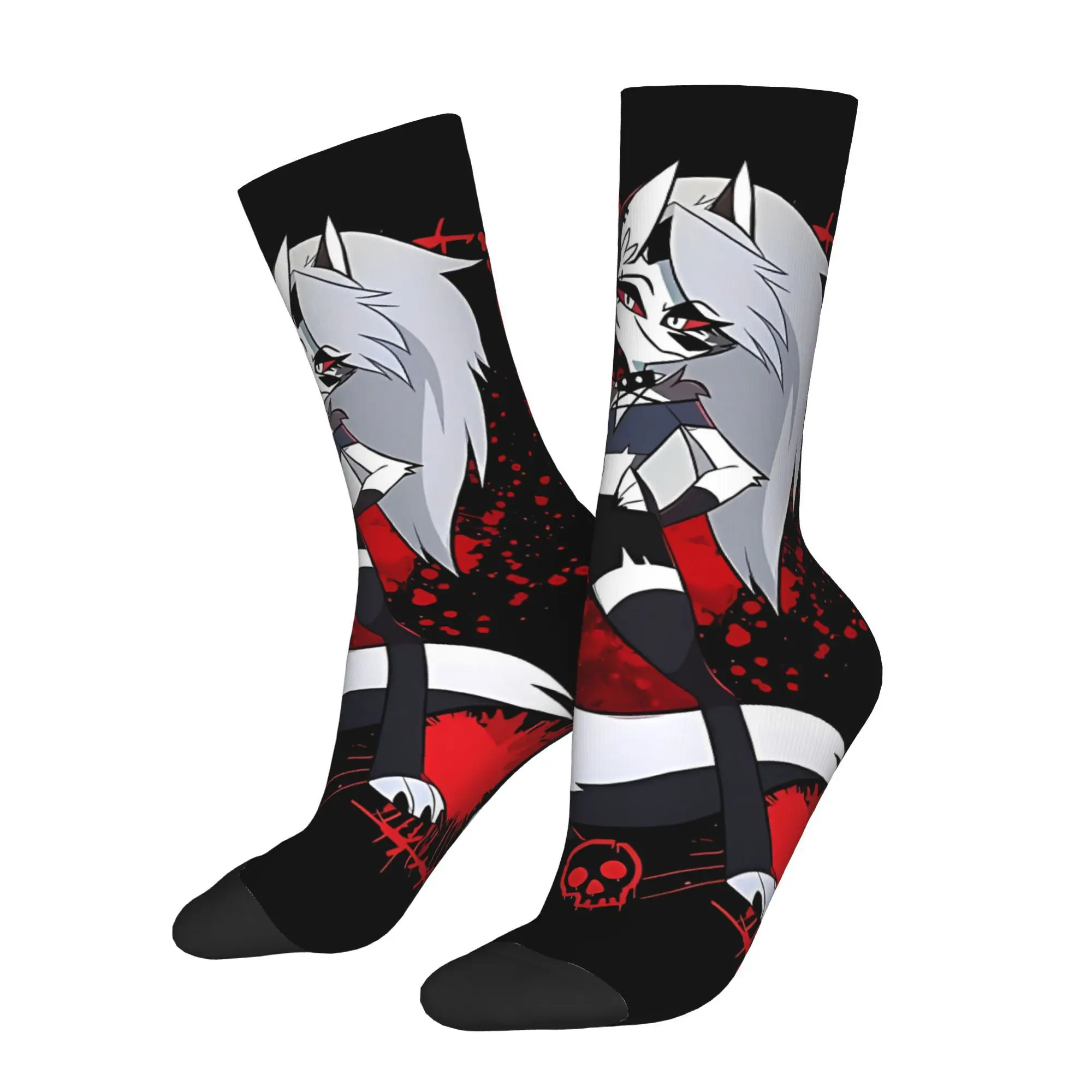 

Family ethics animation Helluva Boss Sock Printed Man Polyester