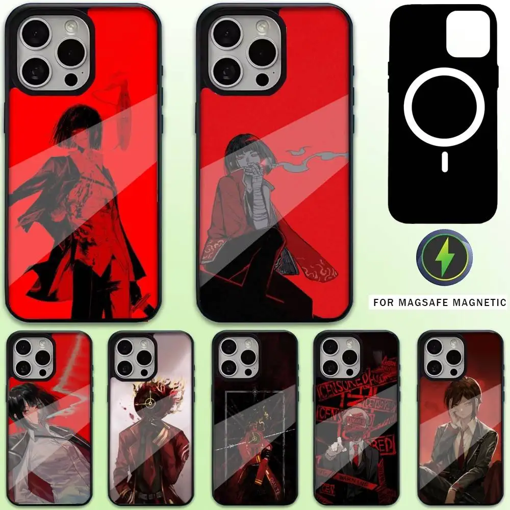 

Game Limbus C-Company Phone Case For iPhone17,16,15,14,13,12,11 Plus,Pro Max Magnetic Magsafe Wireless Charging