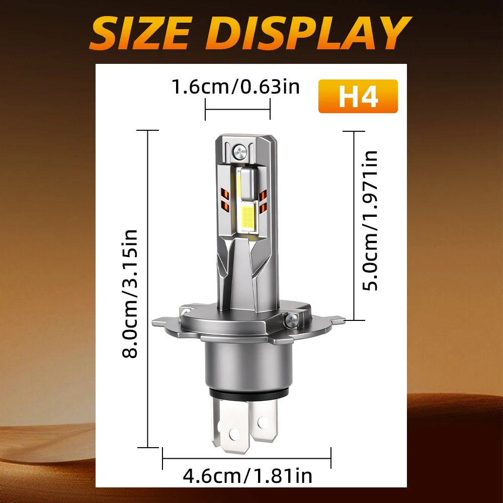ROADSUN 2 Stück H4 9003 HB2 LED-Scheinwerfer für Auto H7 LED H1 H11 9005 HB3 9006 HB4 6500K 140W LED Auto-Scheinwerferlampe mit Hoher Helligkeit – Detail 11