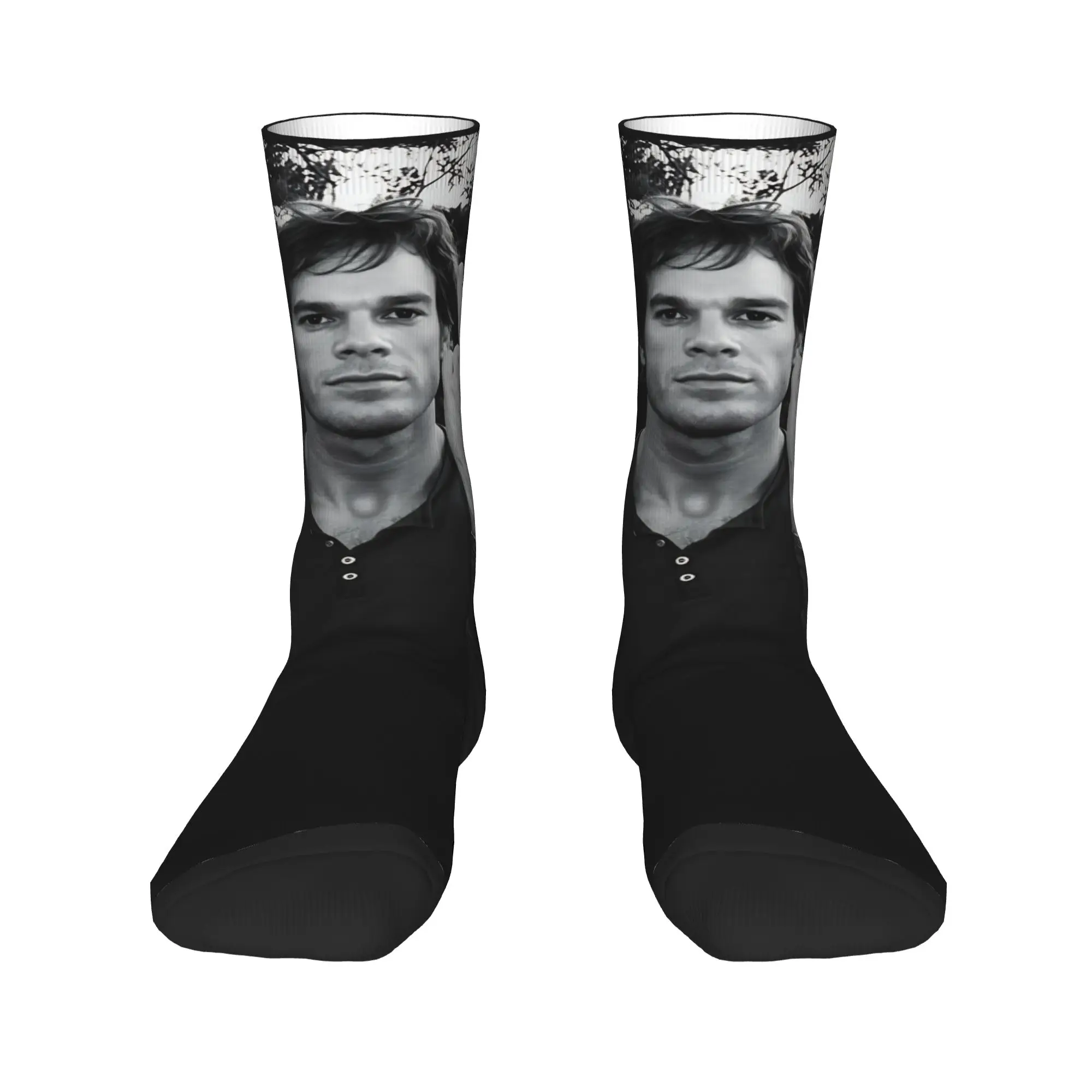 Dexter Morgan Blood Never Lies TV Show Poster Socks Winter Stockings Trendy Couple Breathable Socks Climbing Anti Slip Socks