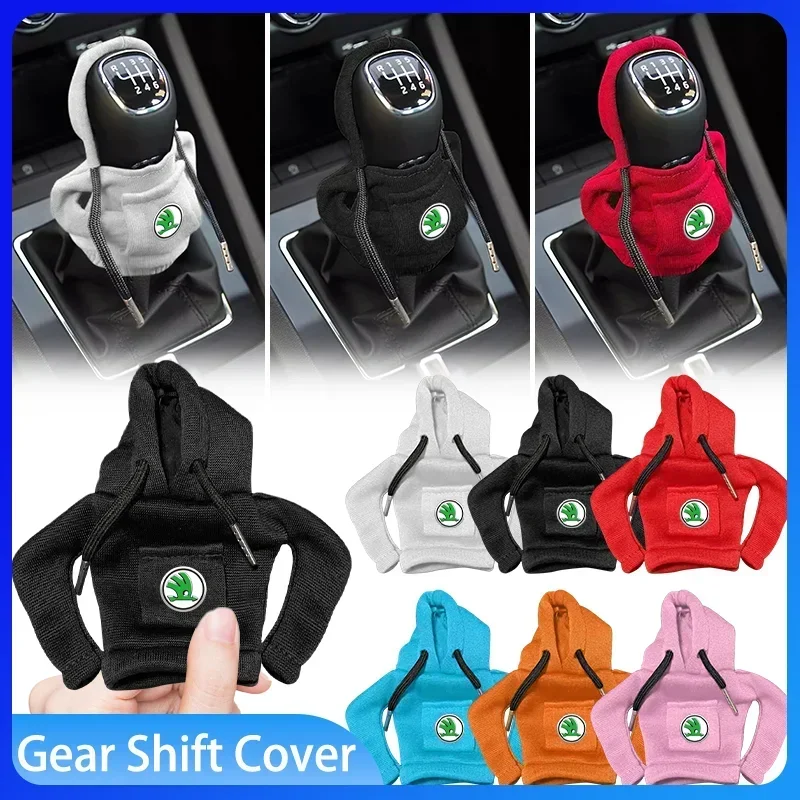 

Car Hoodie Gear Shift Lever Sweatproof Multi-color Protective Cover for Skoda Octavia MK3 Superb Rapid Kamiq Accessories