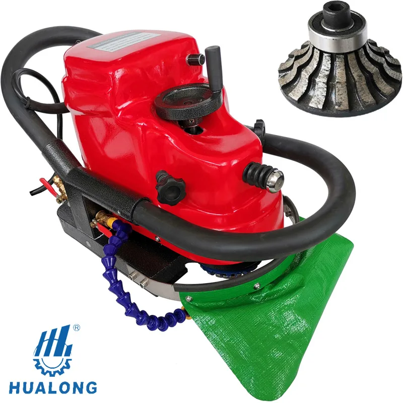 Hualong  machinery HET-28 electric portable Marble Stone Countertop Edge  router Polisher profiling grinding polishing machine