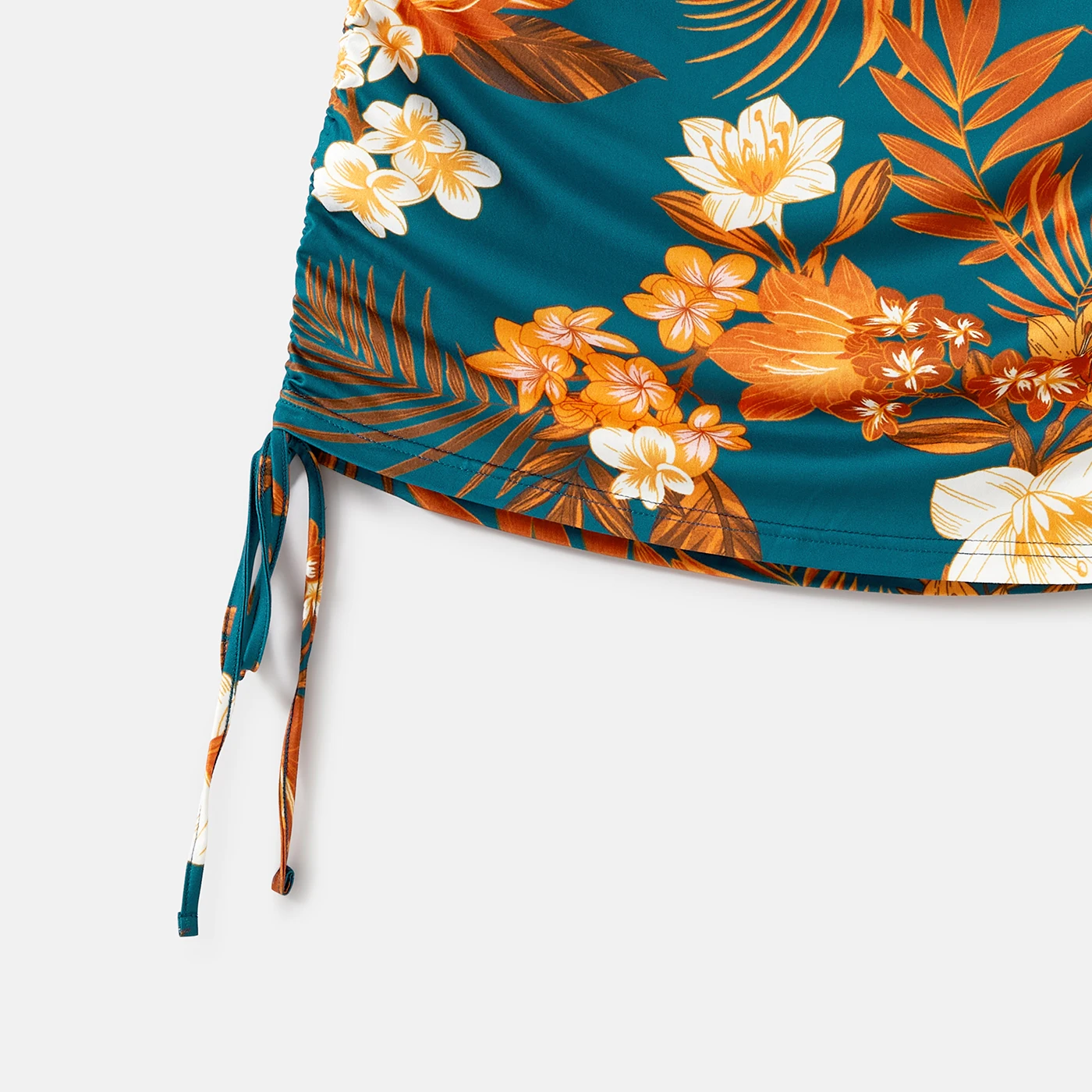 PatPat Allover Abito da donna aderente con volant e coulisse con stampa floreale