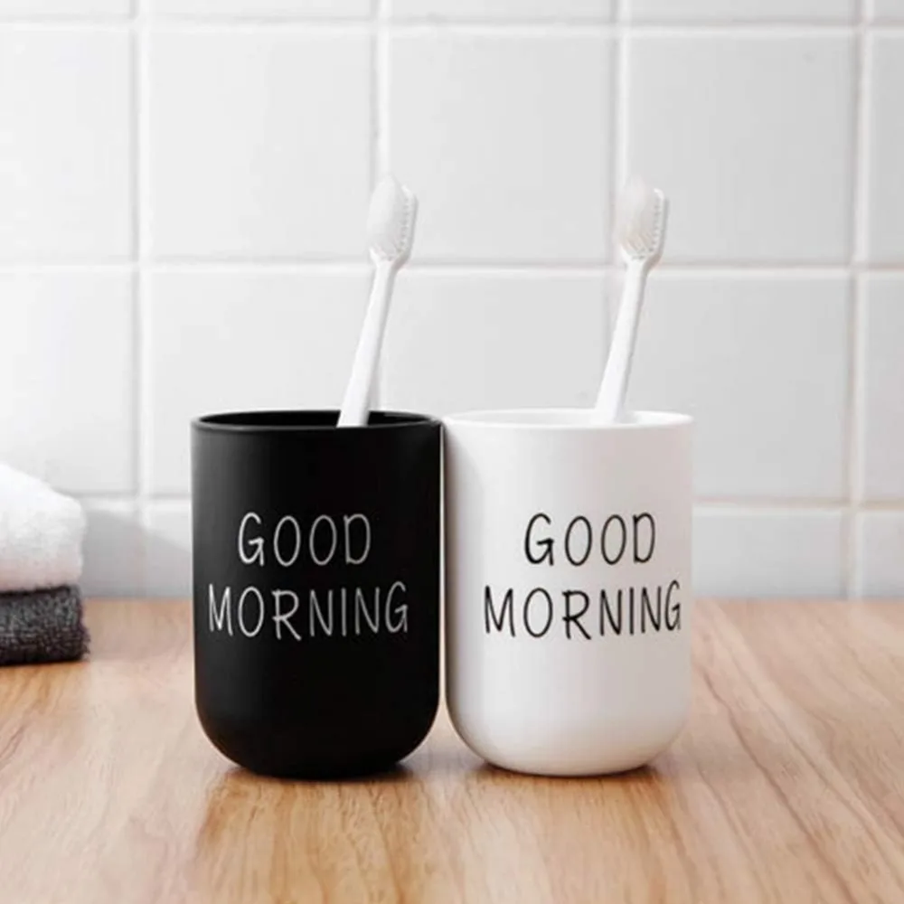 Couple Toothbrush Washing Mouth Cups Mouthwash Storage Cups Home Hotel Tooth Brush Holder Bathroom Accessories Portable Plastic