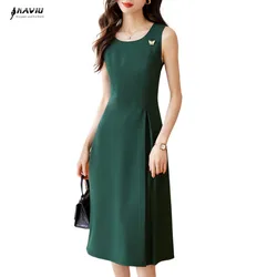 Elegant Professional Women Dress Fashionable Minimalist Style To Show The Workplace Style Tanks Dresses New Spring