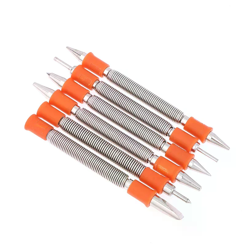 Spring Tool Chisel Nail Punch Center Punch Pinning Punch Spring Loaded Rivet Removal Kit For Wood