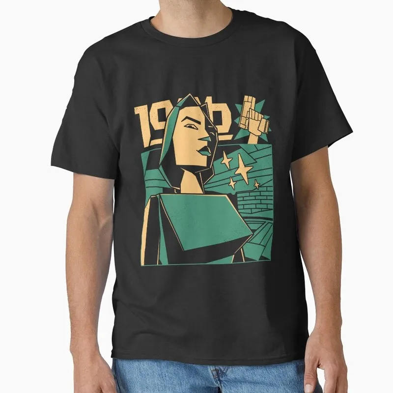 Retro Video game Tomb Raider Angel of Darkness Lara Croft Gift t shirt for gamer 1016 Short Sleeve Graphic Clothes US Size Tee