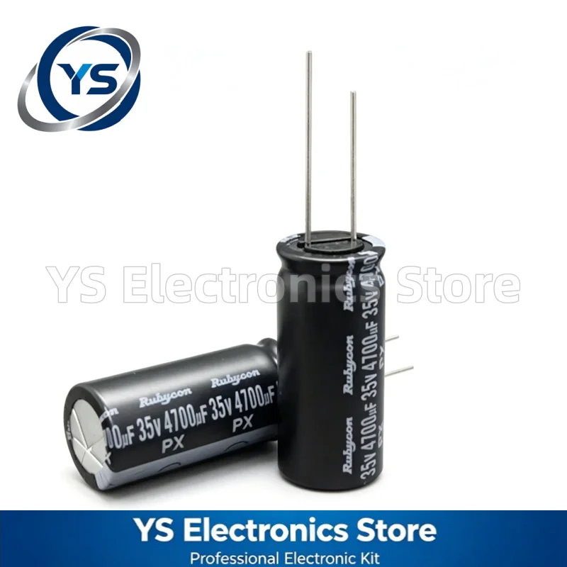Rubycon PX Series 35V4700UF 16x35.5mm 35PX4700MEFC16X35.5 4700UF35V Electrolytic Capacitor Brand New Genuine Japan 35V 4700UF