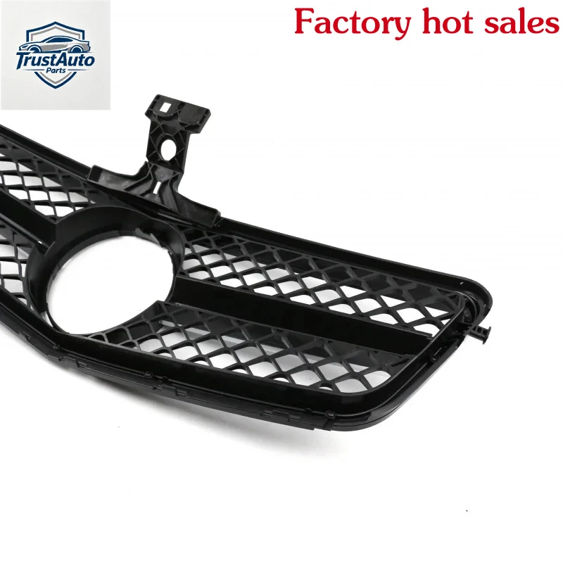 TrustAuto Parts Store SalesAccsori Grill S Plastic Gloss Black Silver Car Front Grille High Quality