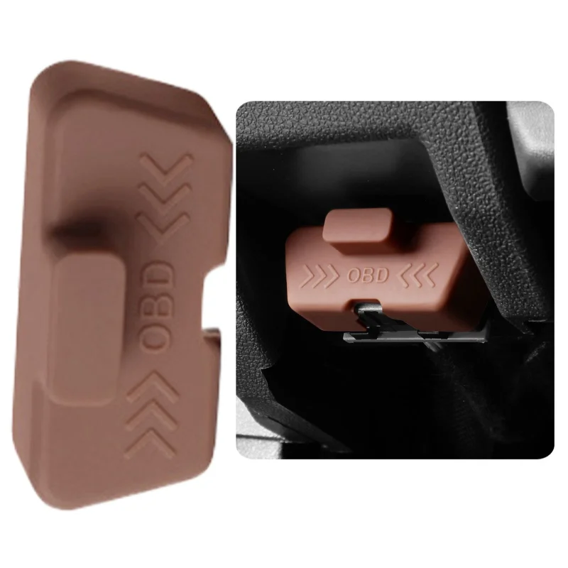 1pcs Car OBD Port Cover Silicone Rust-Proof OBD Port Lock Port Lock Protective Sleeve Waterproof OBD Interface Cover